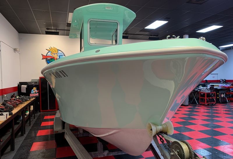 Gelcoat Ceramic Coating Marine Wetanding Oxidation Detailing Class