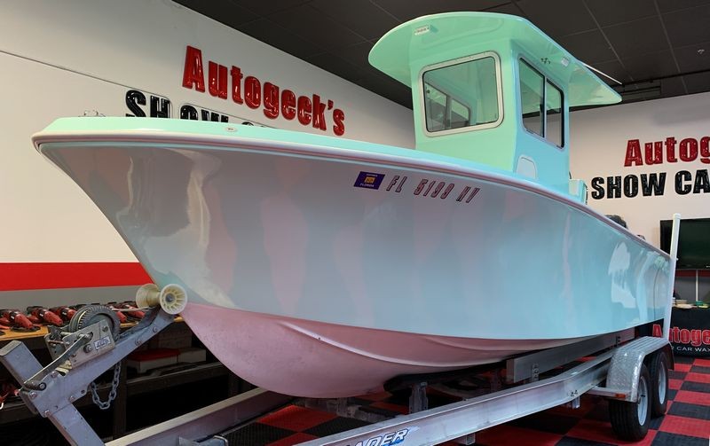 Gelcoat Ceramic Coating Marine Wetanding Oxidation Detailing Class