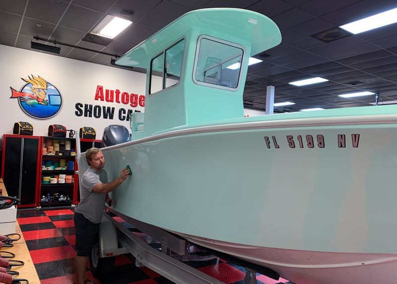 Gelcoat Ceramic Coating Marine Wetanding Oxidation Detailing Class