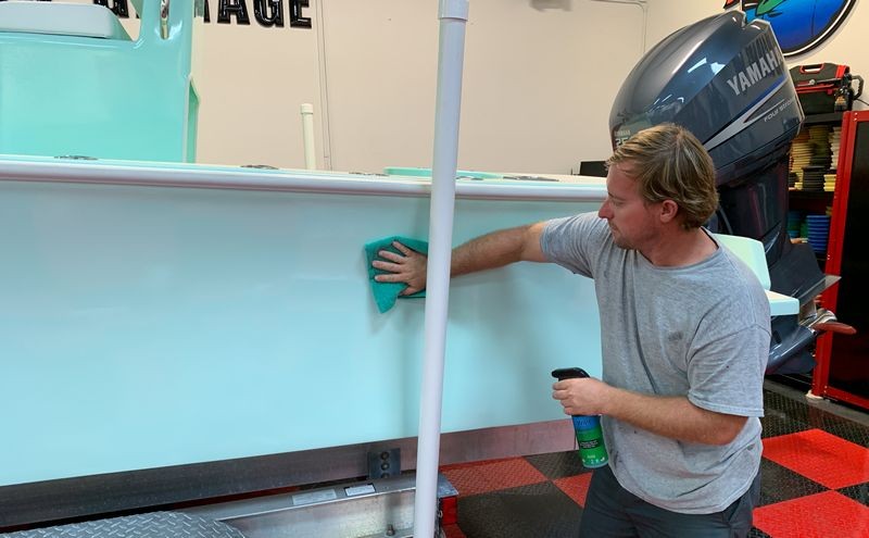 Gelcoat Ceramic Coating Marine Wetanding Oxidation Detailing Class