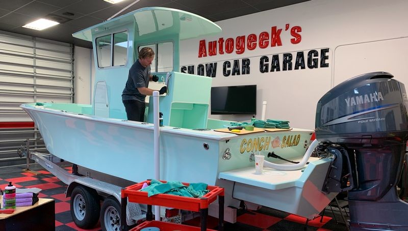 Gelcoat Ceramic Coating Marine Wetanding Oxidation Detailing Class