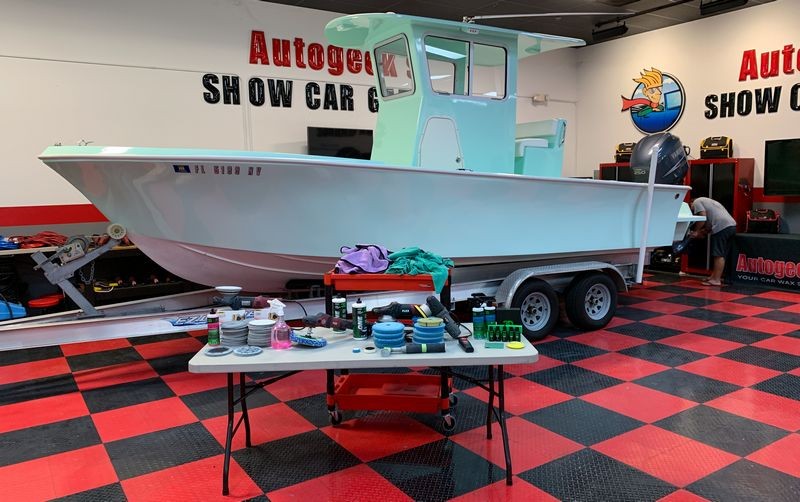 Gelcoat Ceramic Coating Marine Wetanding Oxidation Detailing Class