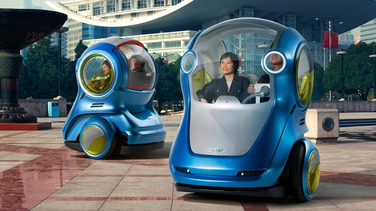 GM's EN-V Concept 2-Wheel PT