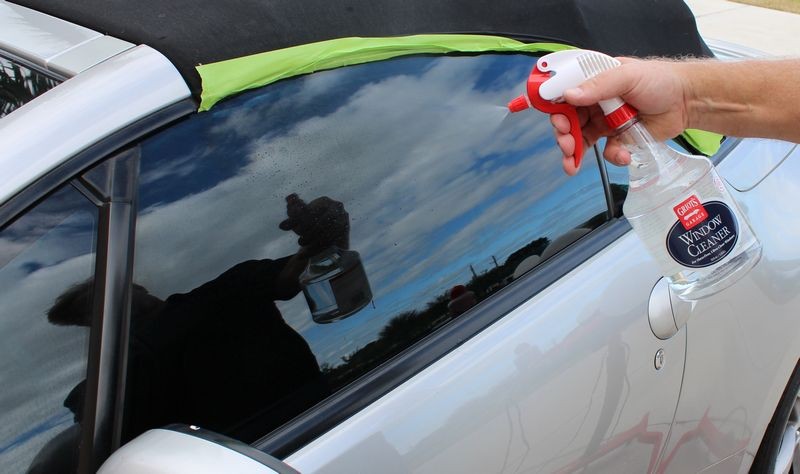 Griots Fine Glass Polish Removing water spots Mike Phillips