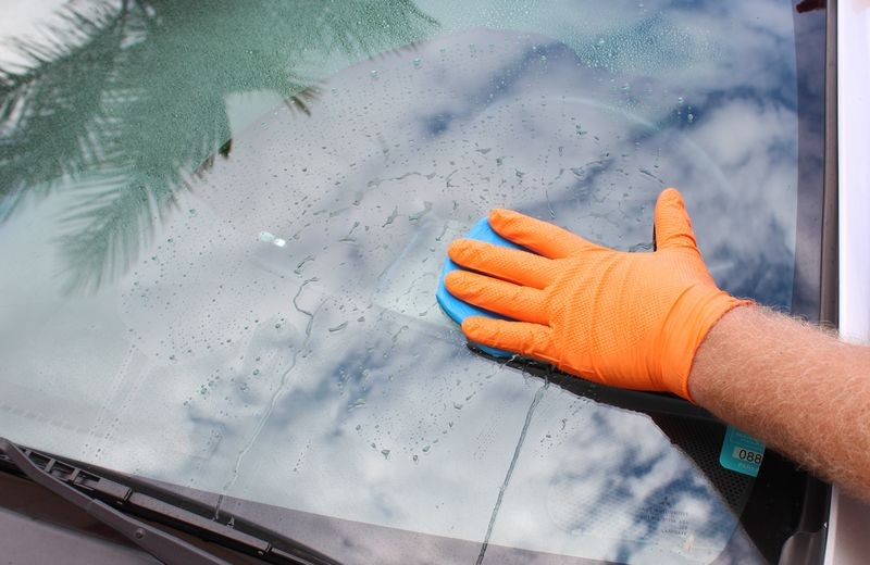 Griots Fine Glass Polish Removing water spots Mike Phillips