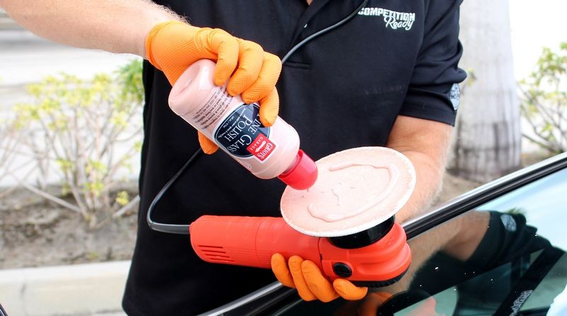 Griots Fine Glass Polish Removing water spots Mike Phillips
