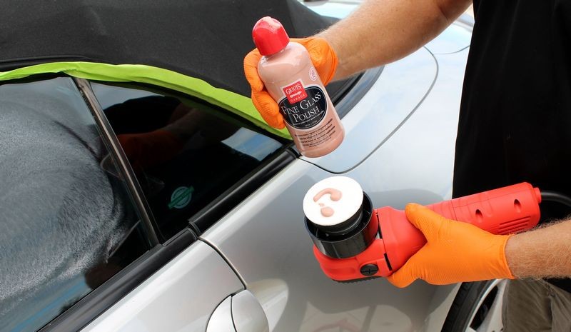 Griots Fine Glass Polish Removing water spots Mike Phillips