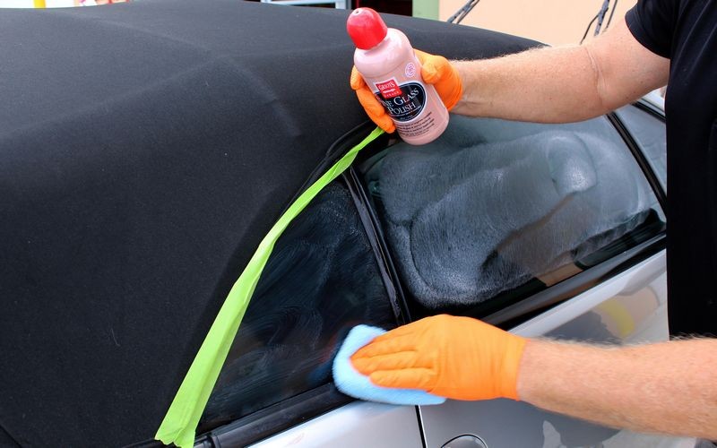 Griots Fine Glass Polish Removing water spots Mike Phillips