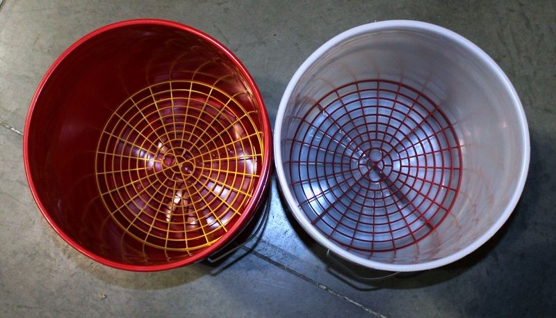 Grit Guard Inserts inside 5 gallon buckets