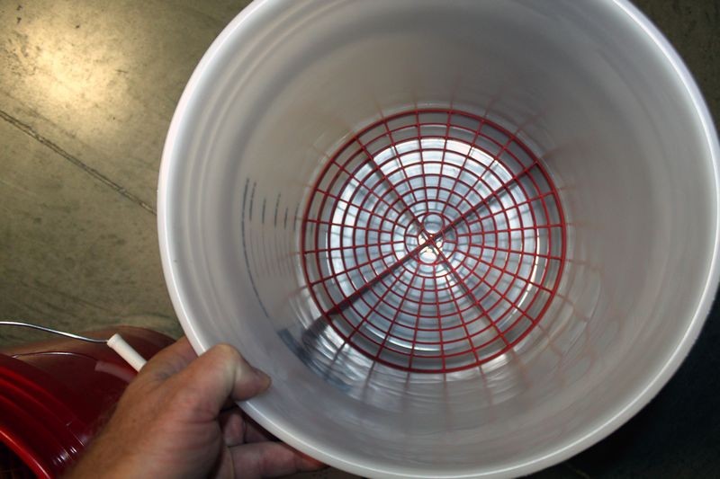 Grit Guard Inserts inside 5 gallon buckets