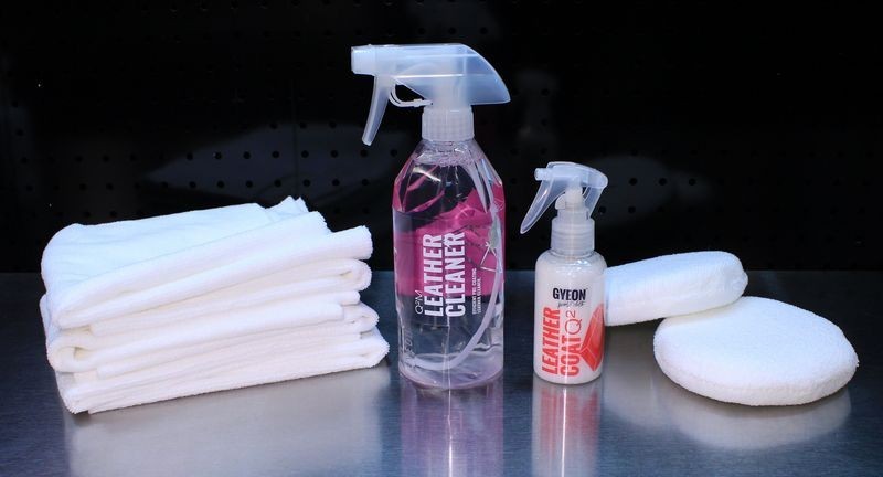 GYEON Q2M Leather Cleaner and GYEON Q2 Leather Coat by Mike Phillips