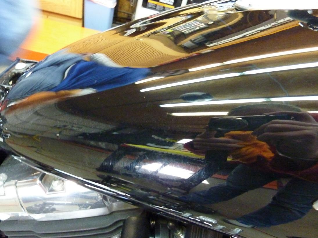 Harley Paint Correction Vivid Black