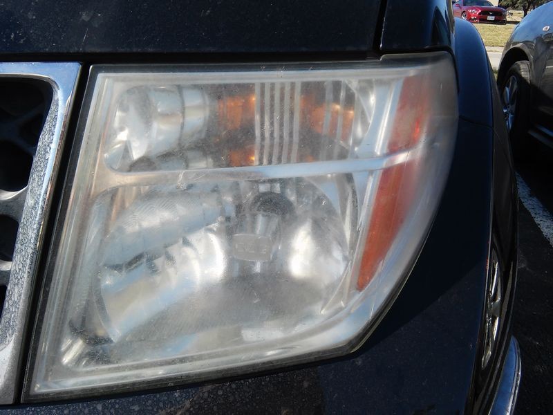 Headlight Before Polishing After Cleaning