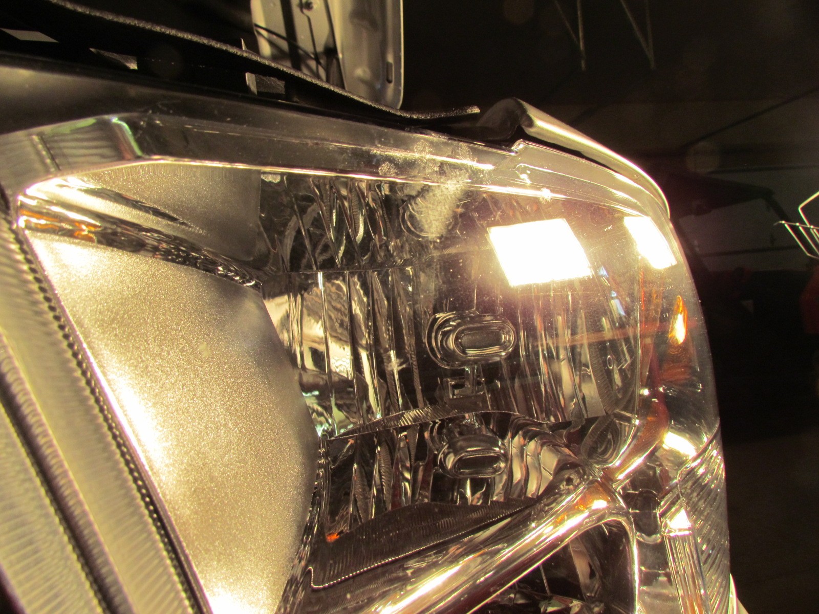 headlight lens contaminant