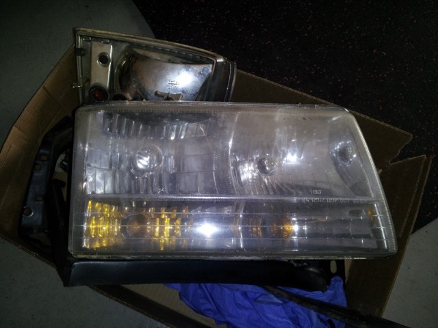 Headlights B4  buffing n polishing