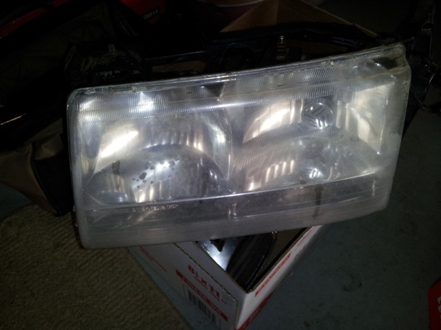 Headlights B4  buffing n polishing