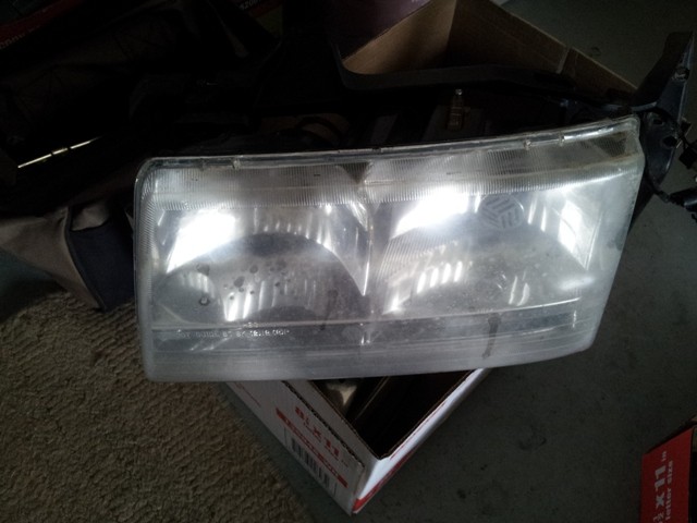 Headlights B4  buffing n polishing
