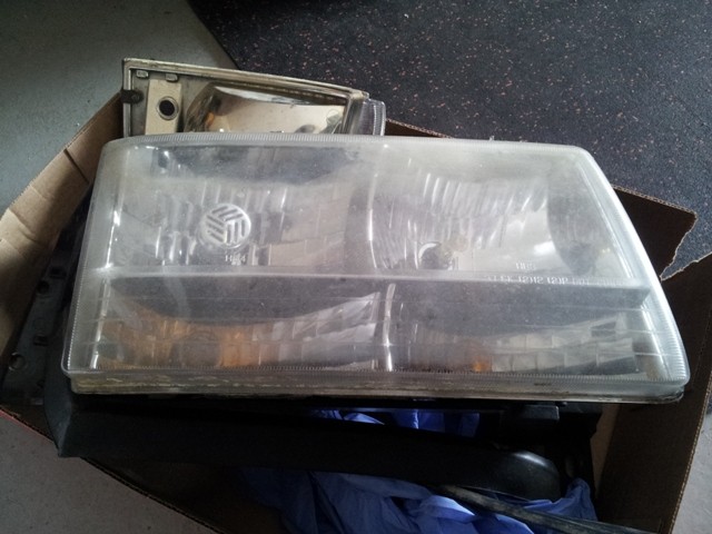 Headlights B4  buffing n polishing