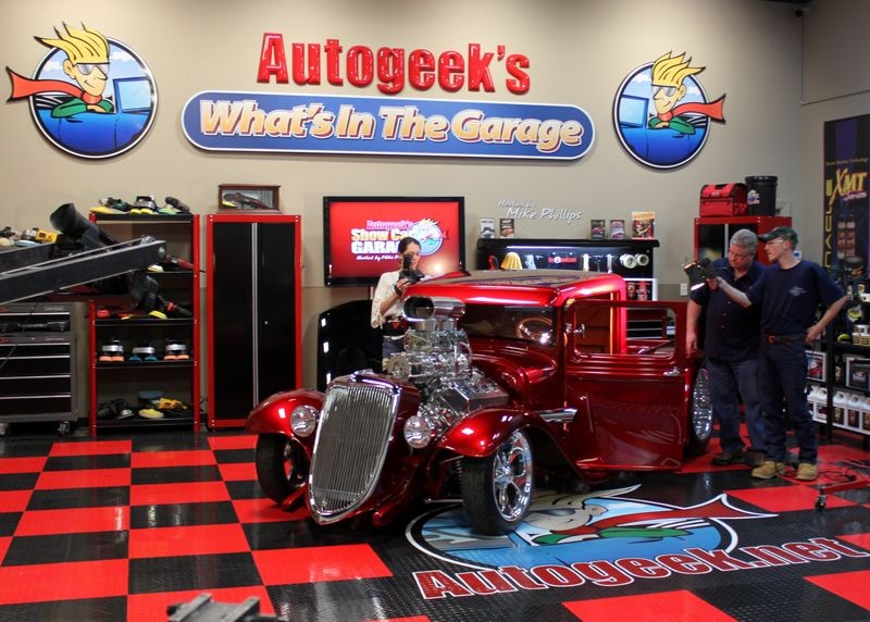 Hemi Engine in a 1934 Ford on the set of Autogeek's &amp;quot;What's in the