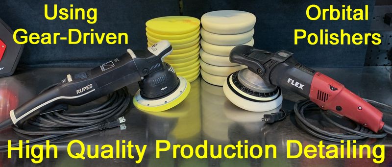 High Quality Production Detailing Gear-Driven Orbital Polishers