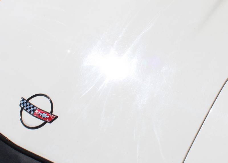 Holograms in a Corvette Rotary Buffer Swirls