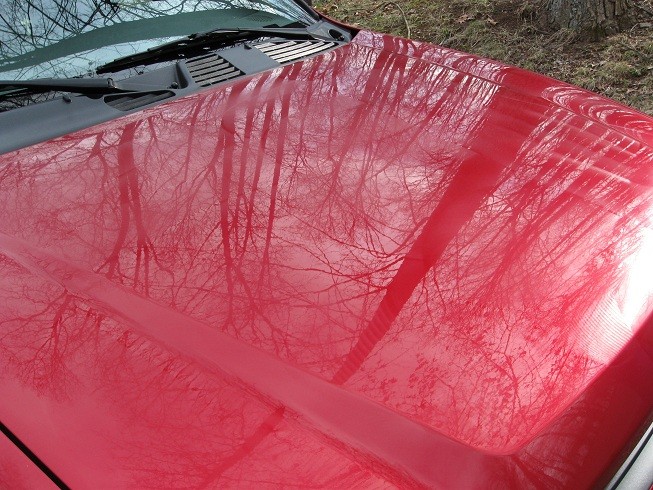 Hood after polishing and wax