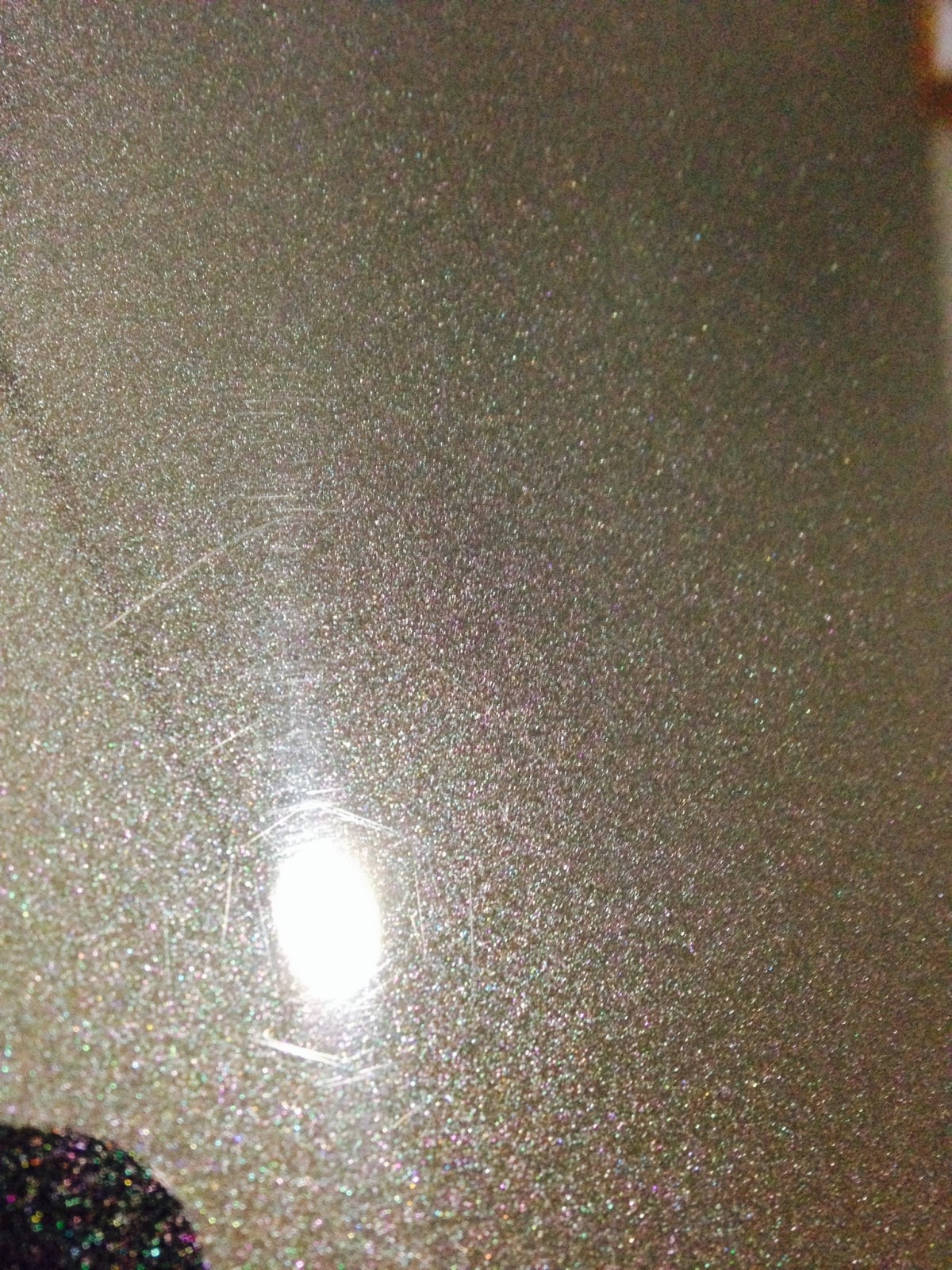 Hood with scratches