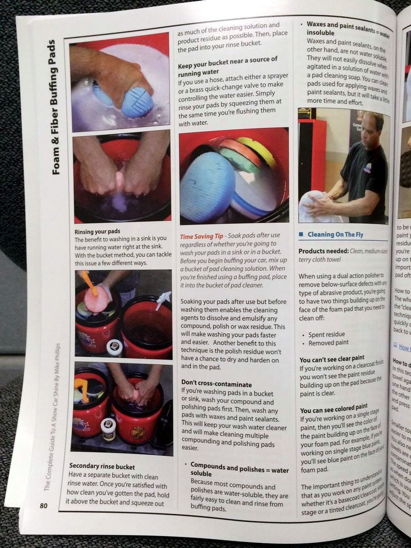 How to clean foam buffing pads Mike Phillips