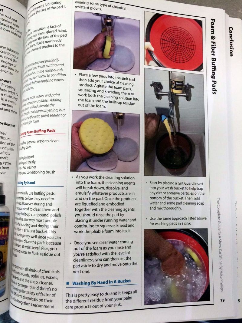 How to clean foam buffing pads Mike Phillips