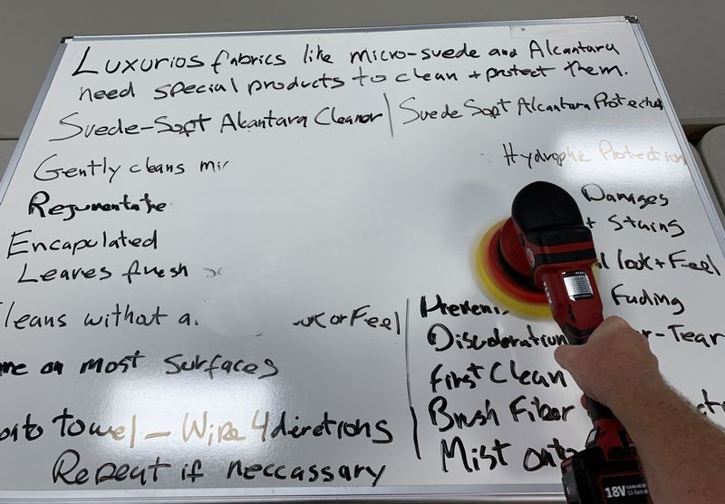 How to machine clean a dry erase board by Mike Phillips