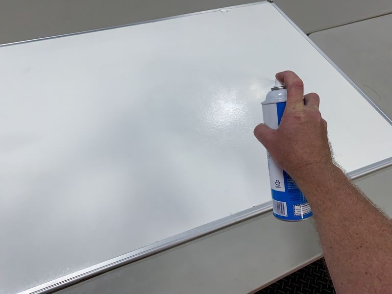 How to machine clean a dry erase board by Mike Phillips