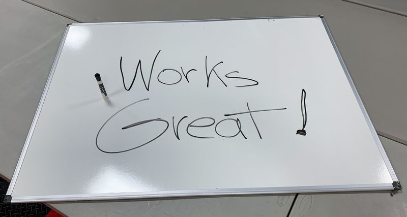 How to machine clean a dry erase board by Mike Phillips