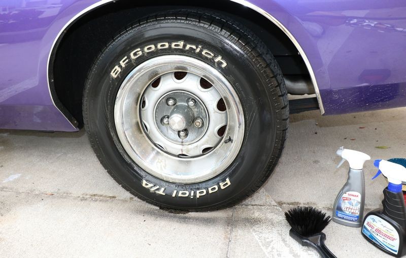 how to machine scrub tires with FLEX mike phillips autogeek