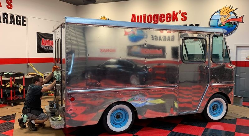 How to polish aluminum airstream b24 tanker truck Mike Phillips