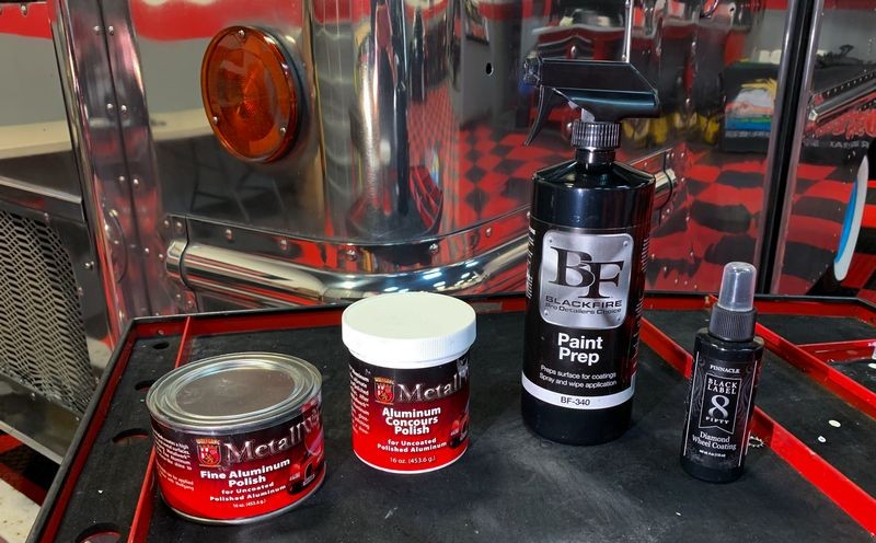 How to polish aluminum airstream b24 tanker truck Mike Phillips