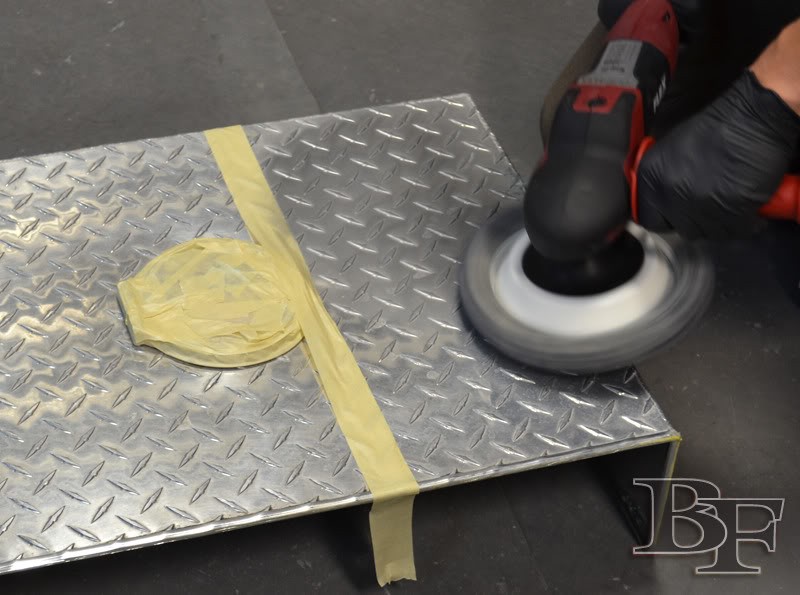 how to polish aluminum diamond plate