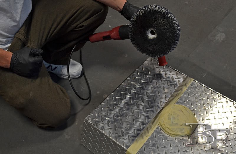 how to polish aluminum diamond plate