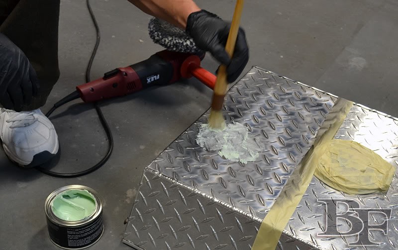 how to polish aluminum diamond plate