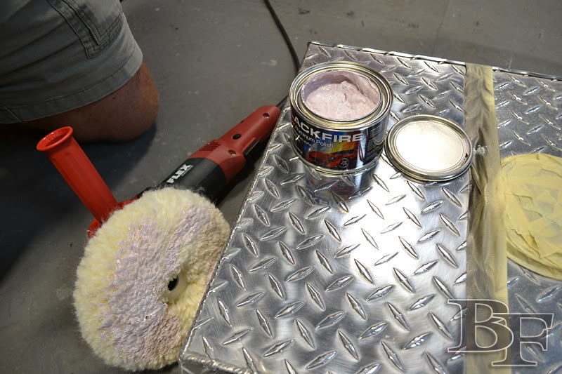 how to polish aluminum diamond plate