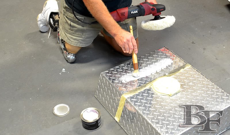 how to polish aluminum diamond plate
