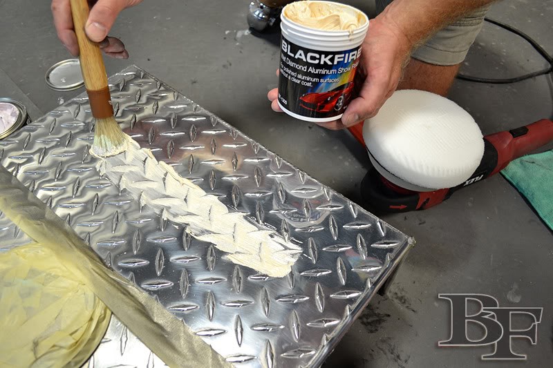 how to polish aluminum diamond plate
