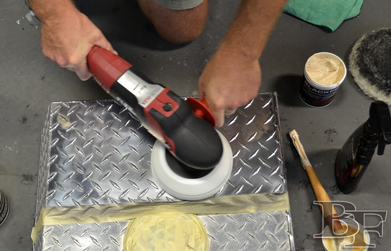 how to polish aluminum diamond plate