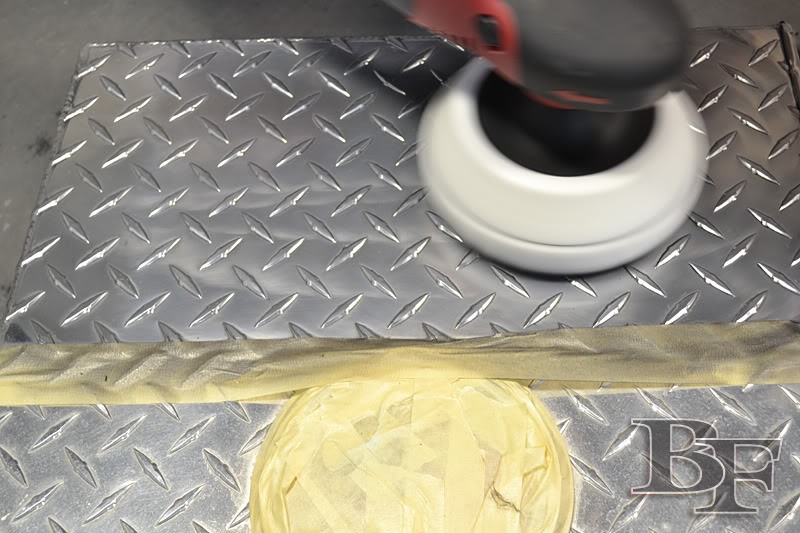 how to polish aluminum diamond plate