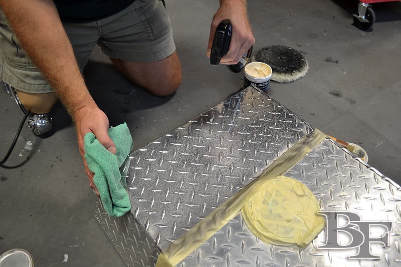 how to polish aluminum diamond plate