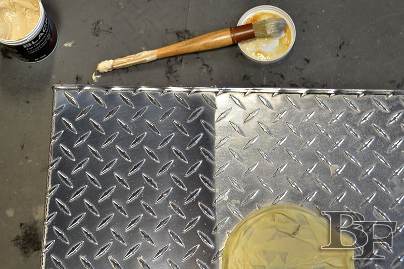 how to polish aluminum diamond plate