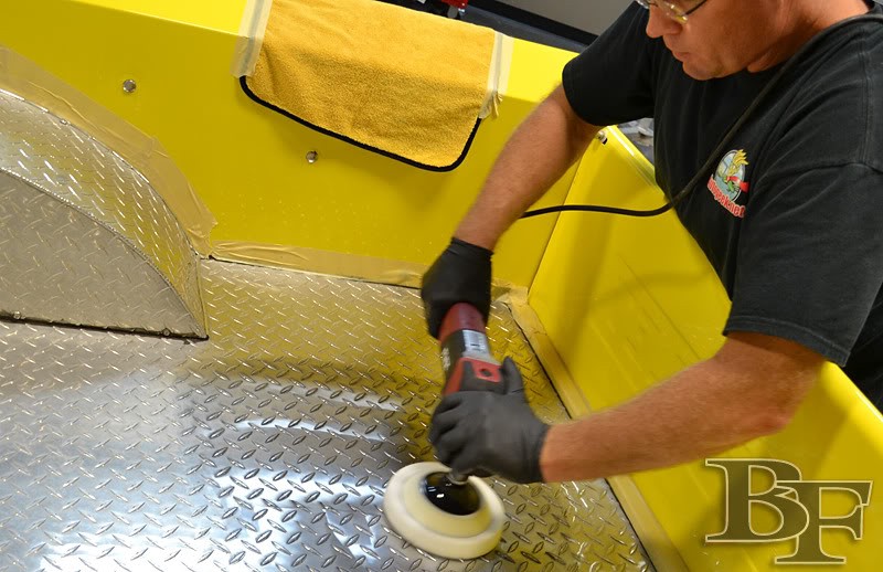 how to polish aluminum diamond plate