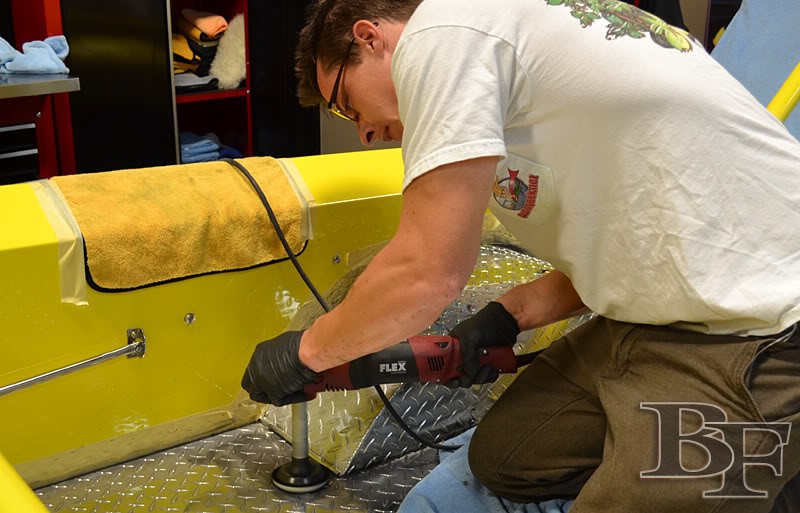 how to polish aluminum diamond plate