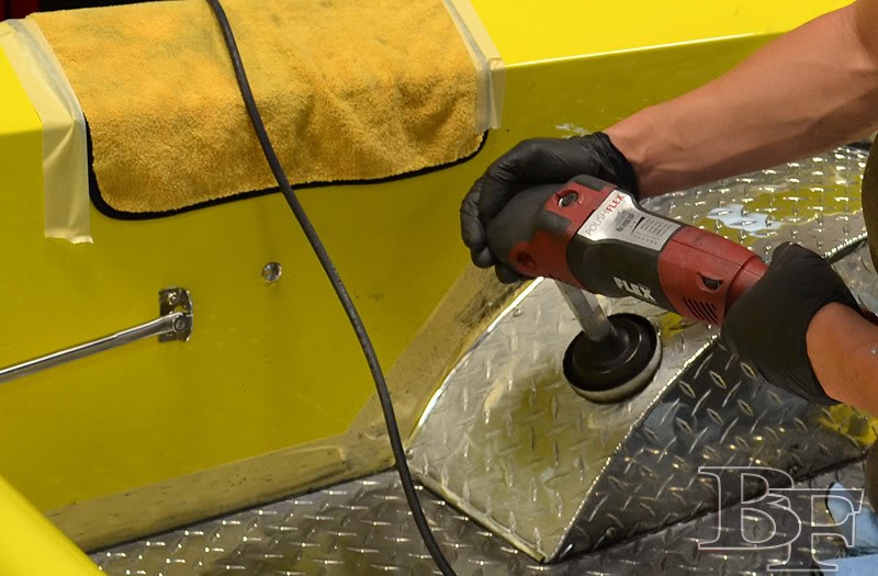how to polish aluminum diamond plate