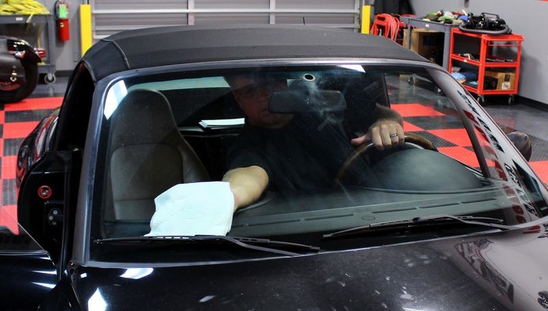 How to remove Smokers Film off inside of windshield Mike Phillips