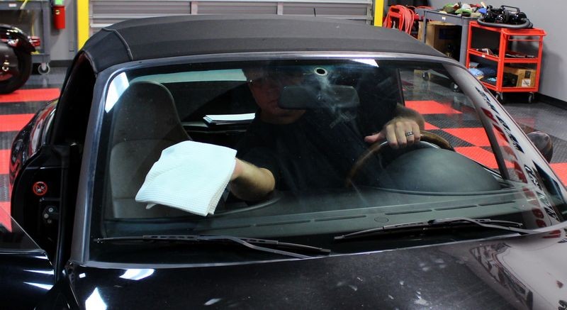 How to remove Smokers Film off inside of windshield Mike Phillips